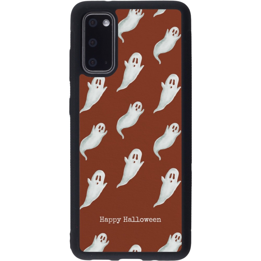 Coque Samsung Galaxy S20 - Silicone rigide noir Halloween 2025 Pattern of ghosts