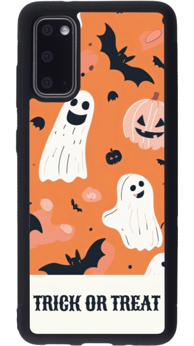 Coque Samsung Galaxy S20 - Silicone rigide noir Halloween 2025 Trick treat