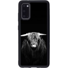 Coque Samsung Galaxy S20 - Silicone rigide noir Highland calf black