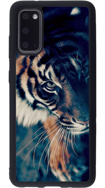 Coque Samsung Galaxy S20 - Silicone rigide noir Incredible Lion