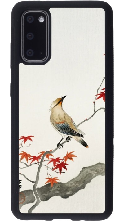 Samsung Galaxy S20 Case Hülle - Silikon schwarz Japanese Bird