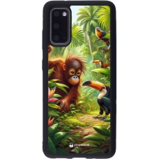 Samsung Galaxy S20 Case Hülle - Silikon schwarz Tropischer Dschungel Tayrona