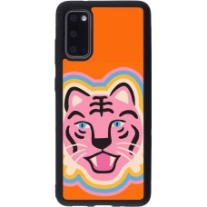 Coque Samsung Galaxy S20 - Silicone rigide noir Lion colors 2026