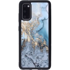 Coque Samsung Galaxy S20 - Silicone rigide noir Marble 04
