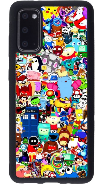 Coque Samsung Galaxy S20 - Silicone rigide noir Mixed cartoons