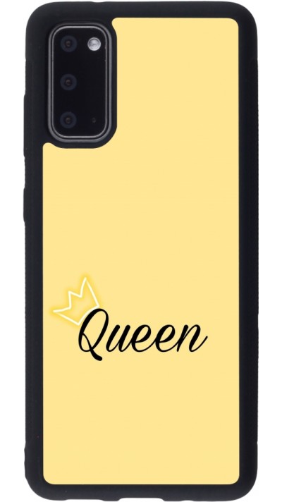 Coque Samsung Galaxy S20 - Silicone rigide noir Mom 2024 Queen