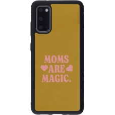 Coque Samsung Galaxy S20 - Silicone rigide noir Mom 2026 Are Magic