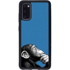 Coque Samsung Galaxy S20 - Silicone rigide noir Monkey Pop Art