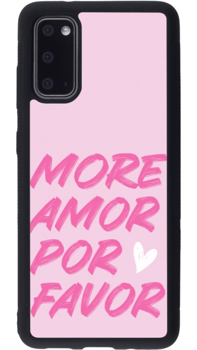 Samsung Galaxy S20 Case Hülle - Silikon schwarz More amor porfavor