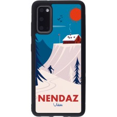 Samsung Galaxy S20 Case Hülle - Silikon schwarz Nendaz Cabane Ski