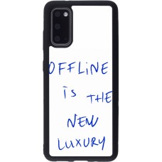 Coque Samsung Galaxy S20 - Silicone rigide noir Offline is the new luxury