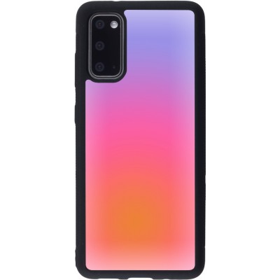 Samsung Galaxy S20 Case Hülle - Silikon schwarz Orange Pink Blue Gradient