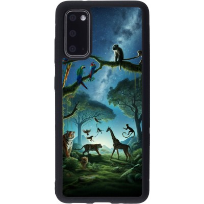 Samsung Galaxy S20 Case Hülle - Silikon schwarz Paradies der exotischen Tiere