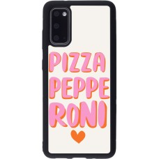 Coque Samsung Galaxy S20 - Silicone rigide noir Pizza pepperoni 2026
