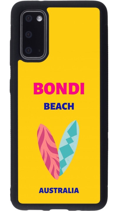 Samsung Galaxy S20 Case Hülle - Silikon schwarz Pop Summer Destination Bondi