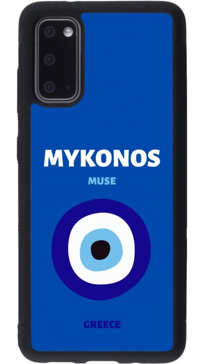 Samsung Galaxy S20 Case Hülle - Silikon schwarz Pop Summer Destination Mykonos
