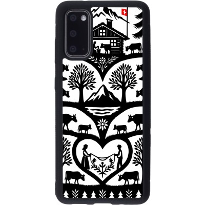 Coque Samsung Galaxy S20 - Silicone rigide noir Poya Suisse 2