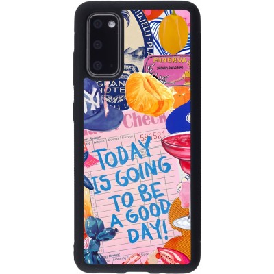Coque Samsung Galaxy S20 - Silicone rigide noir Preppy Today is Going to be a good day