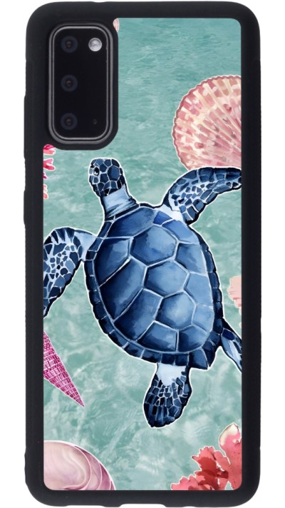 Samsung Galaxy S20 Case Hülle - Silikon schwarz Preppy Turtle