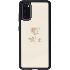 Samsung Galaxy S20 Case Hülle - Silikon schwarz Rosa Sand Minimalistisch