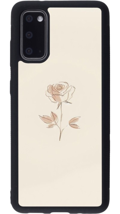 Samsung Galaxy S20 Case Hülle - Silikon schwarz Rosa Sand Minimalistisch
