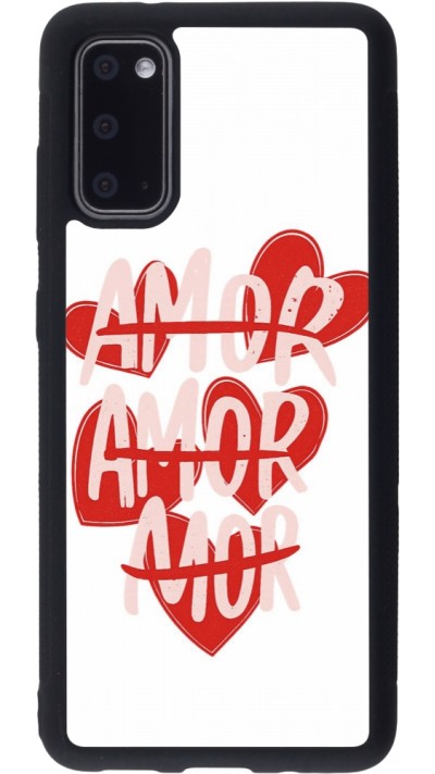 Coque Samsung Galaxy S20 - Silicone rigide noir Saint Valentines Day 26 Amor
