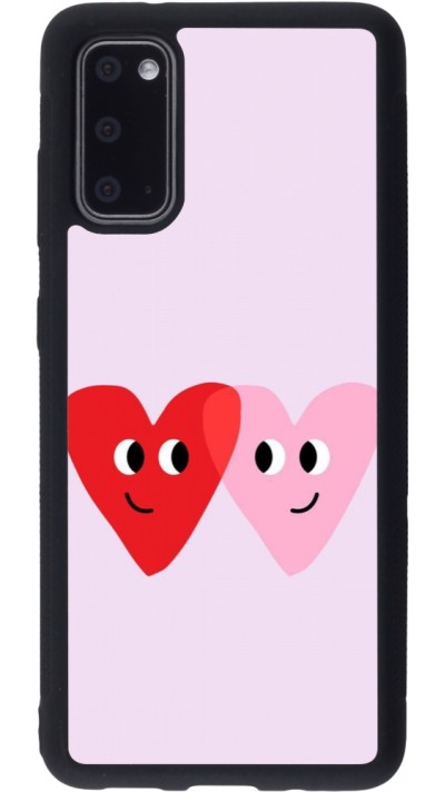 Coque Samsung Galaxy S20 - Silicone rigide noir Saint Valentines Day 26 Heart