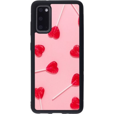 Samsung Galaxy S20 Case Hülle - Silikon schwarz Saint Valentines Day 26 Lollipop