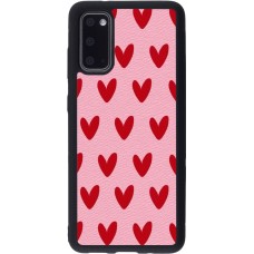 Coque Samsung Galaxy S20 - Silicone rigide noir Saint Valentines Day 26 Pattern heart