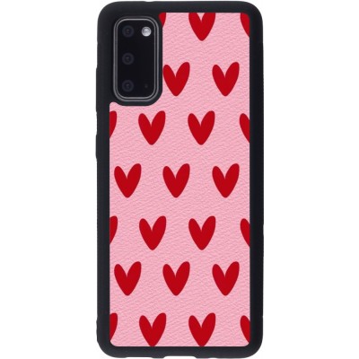 Samsung Galaxy S20 Case Hülle - Silikon schwarz Saint Valentines Day 26 Pattern heart