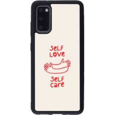 Coque Samsung Galaxy S20 - Silicone rigide noir Saint Valentines Day 26 Self love self care