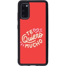 Coque Samsung Galaxy S20 - Silicone rigide noir Saint Valentines Day 26 Te quiero mucho