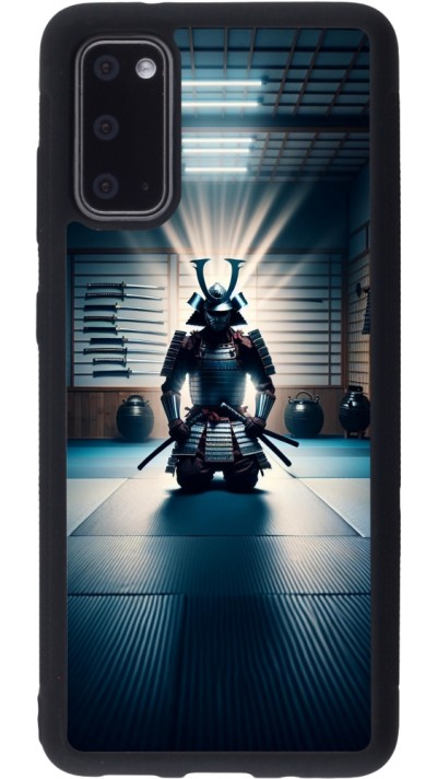 Samsung Galaxy S20 Case Hülle - Silikon schwarz Samurai im Gebet