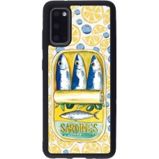 Coque Samsung Galaxy S20 - Silicone rigide noir Sardines in oil 2026
