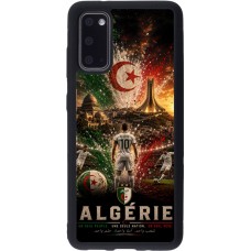 Coque Samsung Galaxy S20 - Silicone rigide noir Football Algérie splash 2026