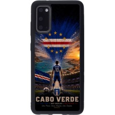 Coque Samsung Galaxy S20 - Silicone rigide noir Football Cap-Vert splash 2026