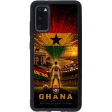 Coque Samsung Galaxy S20 - Silicone rigide noir Football Ghana splash 2026