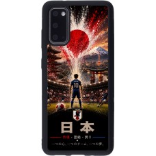 Coque Samsung Galaxy S20 - Silicone rigide noir Football Japon splash 2026