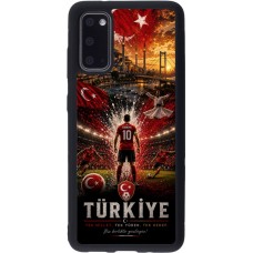 Coque Samsung Galaxy S20 - Silicone rigide noir Football Turquie splash 2026