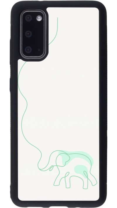 Samsung Galaxy S20 Case Hülle - Silikon schwarz Spring 23 baby elephant