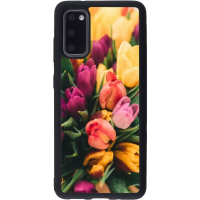Coque Samsung Galaxy S20 - Silicone rigide noir Bouquet of tulips Spring 2026