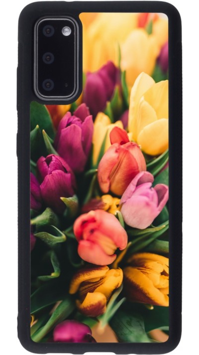 Coque Samsung Galaxy S20 - Silicone rigide noir Bouquet of tulips 2026