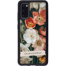 Coque Samsung Galaxy S20 - Silicone rigide noir Full Bloom 2026