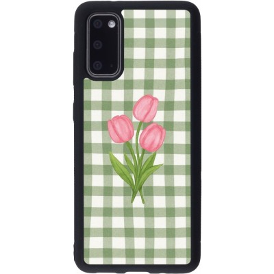 Coque Samsung Galaxy S20 - Silicone rigide noir Green vichy tulips Spring 2026