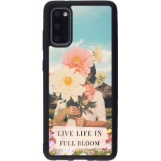 Coque Samsung Galaxy S20 - Silicone rigide noir Live life in full moon 2026