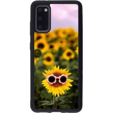Coque Samsung Galaxy S20 - Silicone rigide noir Sunflower with glasses 2026