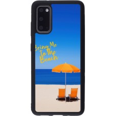 Coque Samsung Galaxy S20 - Silicone rigide noir Summer 2025 Bring me to the beach