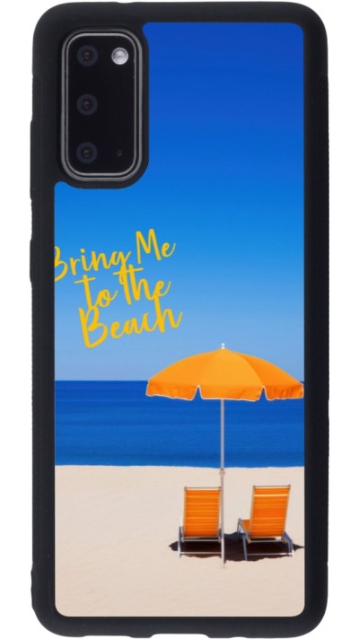 Coque Samsung Galaxy S20 - Silicone rigide noir Summer 2025 Bring me to the beach