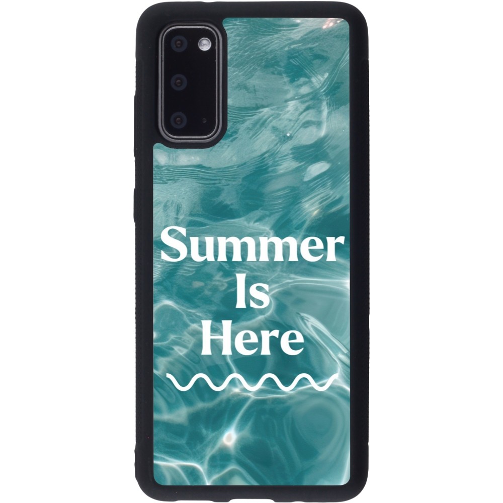 Coque Samsung Galaxy S20 - Silicone rigide noir Summer 2025 Summer is here
