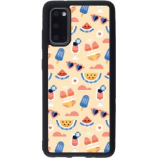 Coque Samsung Galaxy S20 - Silicone rigide noir Pattern Summer 2026